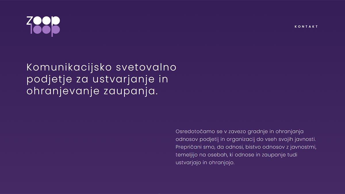 Zoop Loop - Komunikacijsko svetovalno podjetje